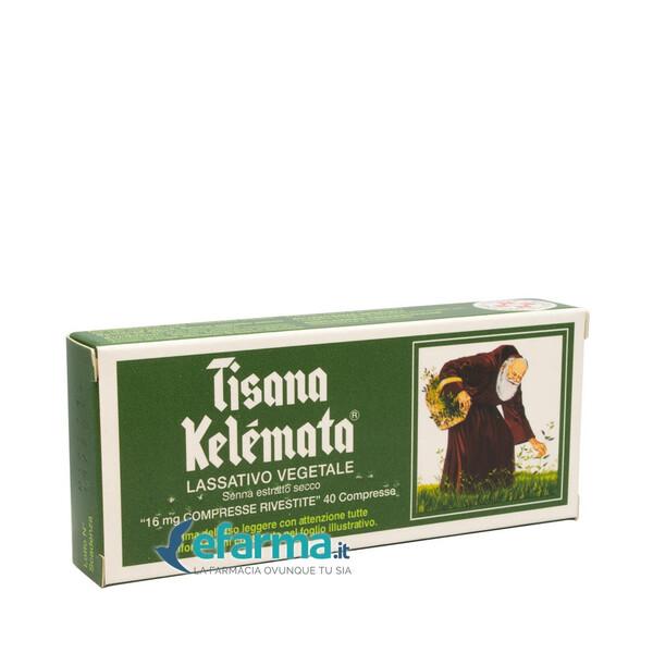 Tisana Kelemata 16 mg Senna Foglie Lassativo Vegetale 40 Compresse Rivestite