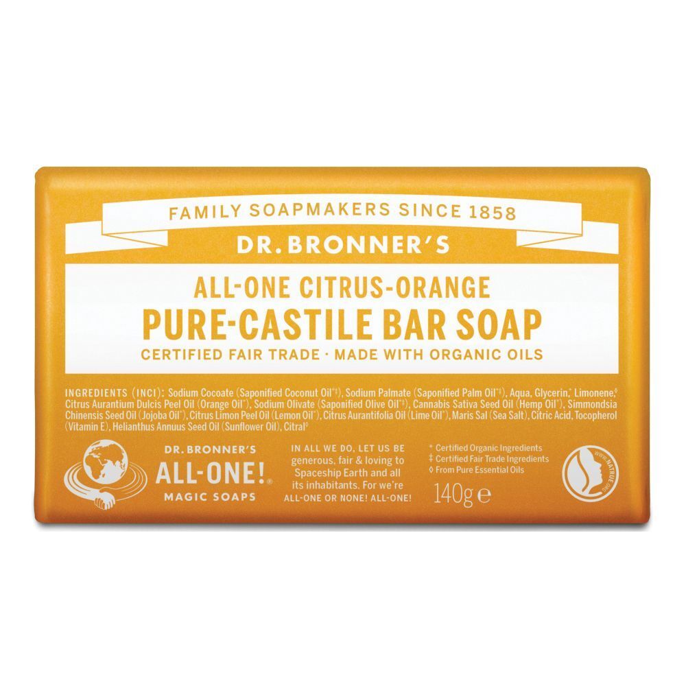 Dr. Bronner's Puro Sapone Solido Bio Agrumi 140 g — confronto prezzi