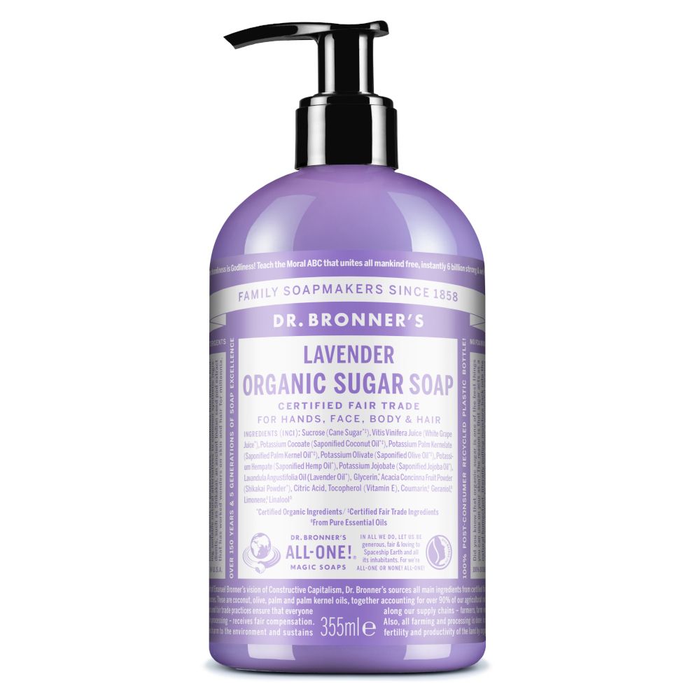 Dr. Bronner's Sapone di Zucchero Bio Lavanda 355 ml — confronto prezzi