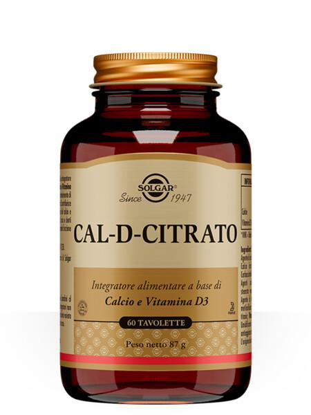 Solgar Cal-D-Citrato Integratore Di Calcio 60 Tavolette