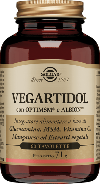 Solgar Vegartidol Integratore Articolare 60 Tavolette