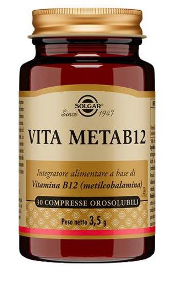 Solgar Vita Meta B12 Integratore Vitaminico 30 Compresse Orosolubili