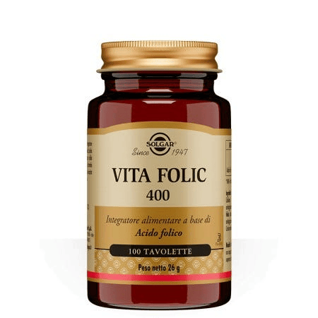 Solgar Vita Folic 400 Integratore Acido Folico 100 Tavolette