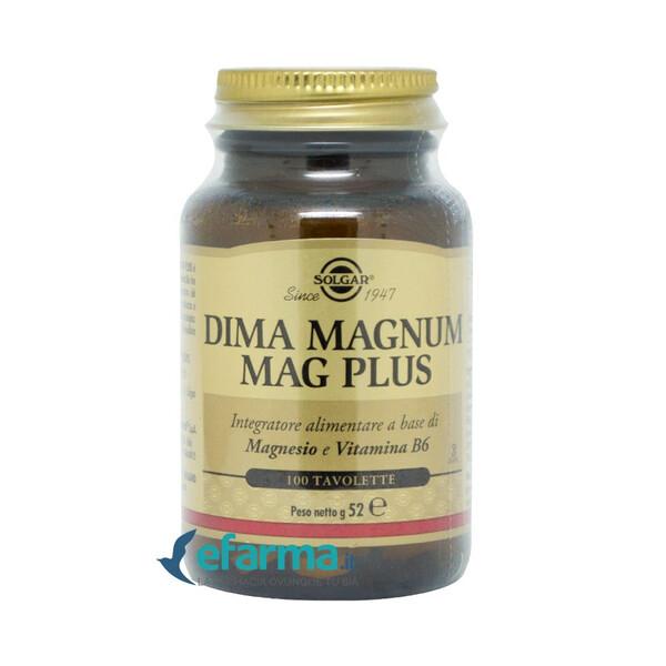 Solgar Dima Magnum Mag Plus Integratore Magnesio 100 Tavolette