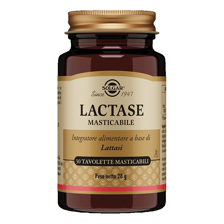 Solgar Lactase integratore a base di lattasi, 30 tavolette masticabili