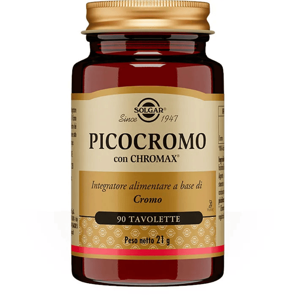 Solgar Picocromo Integratore di Cromo Picolinato 90 Tavolette — confronto prezzi