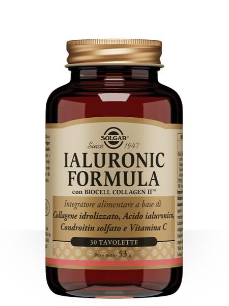 Solgar Ialuronic Formula Integratore di Acido Ialuronico e Collagene 30 Tavolette