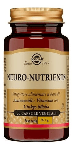 Solgar Neuro Nutrients Integratore Sistema Nervoso 30 Capsule