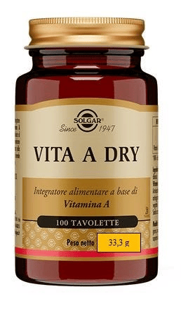 Solgar Vita A Dry Integratore Vitamina A 100 Tavolette