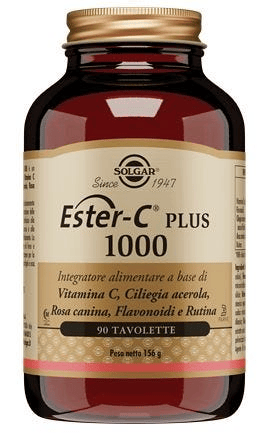 Solgar Ester C Plus 1000 Integratore Vitamina C 90 Tavolette — confronto prezzi