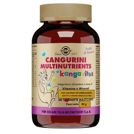 Solgar Cangurini Multinutrients Integratore Vitaminico Bambini 60 Tavolette — confronto prezzi