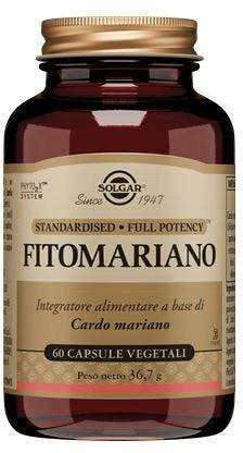 Solgar Fitomariano Integratore Con Cardo Mariano 60 Capsule Vegetali