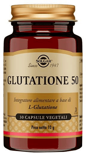 Solgar Glutatione 50 Integratore Antiossidante 30 Capsule Vegetali