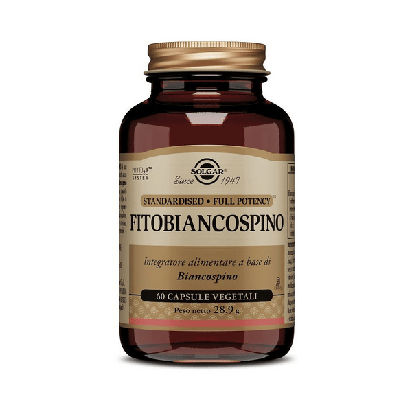 Solgar Fitobiancospino Integratore Cardiovascolare 60 Capsule Vegetali