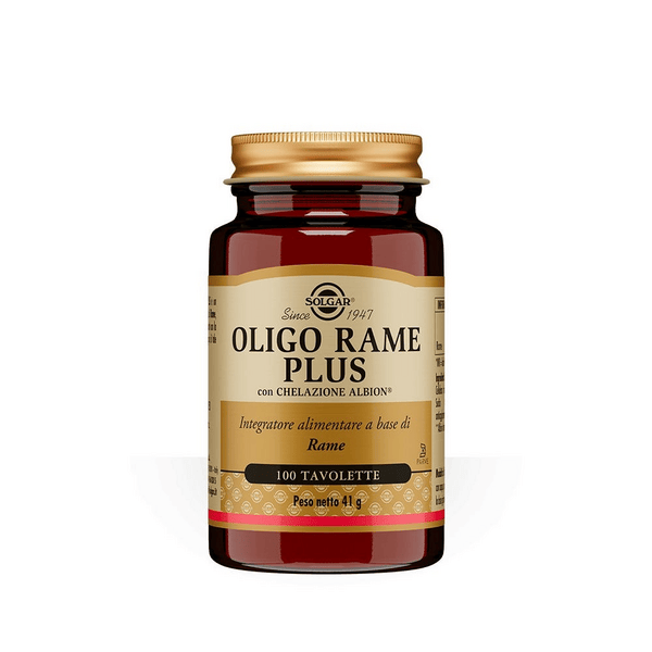 Solgar Oligo Rame Plus Integratore di Rame 100 Tavolette