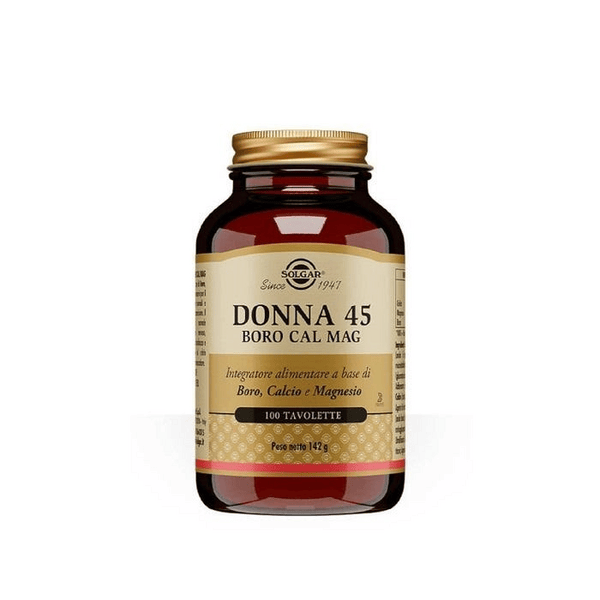 Solgar Donna 45 Boro-Cal- Mag Integratore di Minerali 100 Tavolette