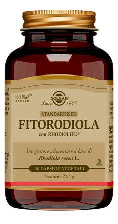 Solgar Fitorodiola Integratore Tonico Energetico 60 Capsule Vegetali