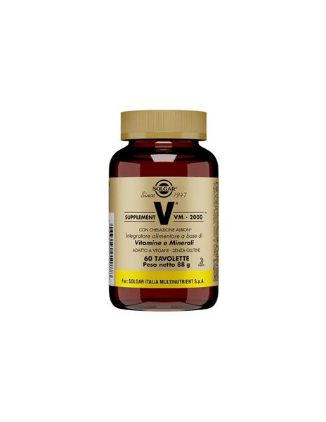 Solgar VM-2000 Supplement Integratore Energetico 60 Tavolette — confronto prezzi