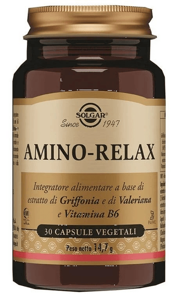 Solgar Amino-Relax Integratore Rilassante 30 Capsule