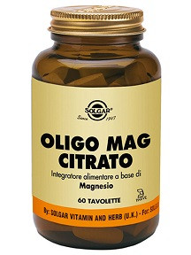 OLIGO MAG CITRATO 60TAV SOLGAR — confronto prezzi