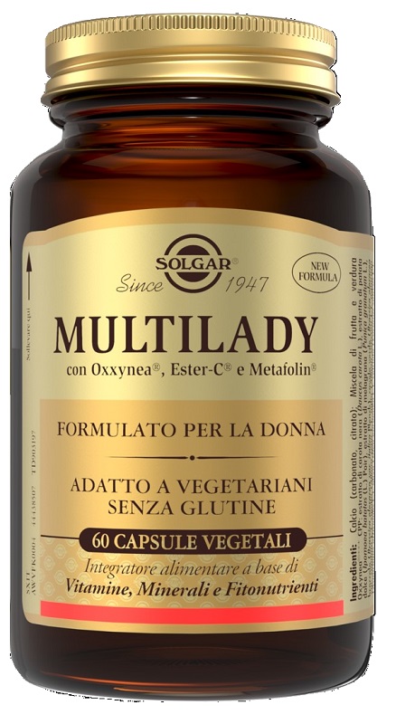 Solgar Multilady Integratore Multivitaminico per la Donna 60 Capsule Vegetali