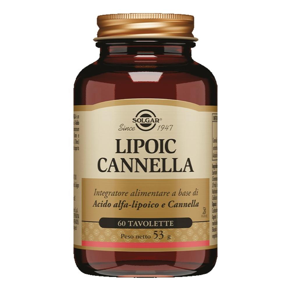 Solgar Lipoic Cannella Integratore Antiossidante Digestivo 60 Tavolette