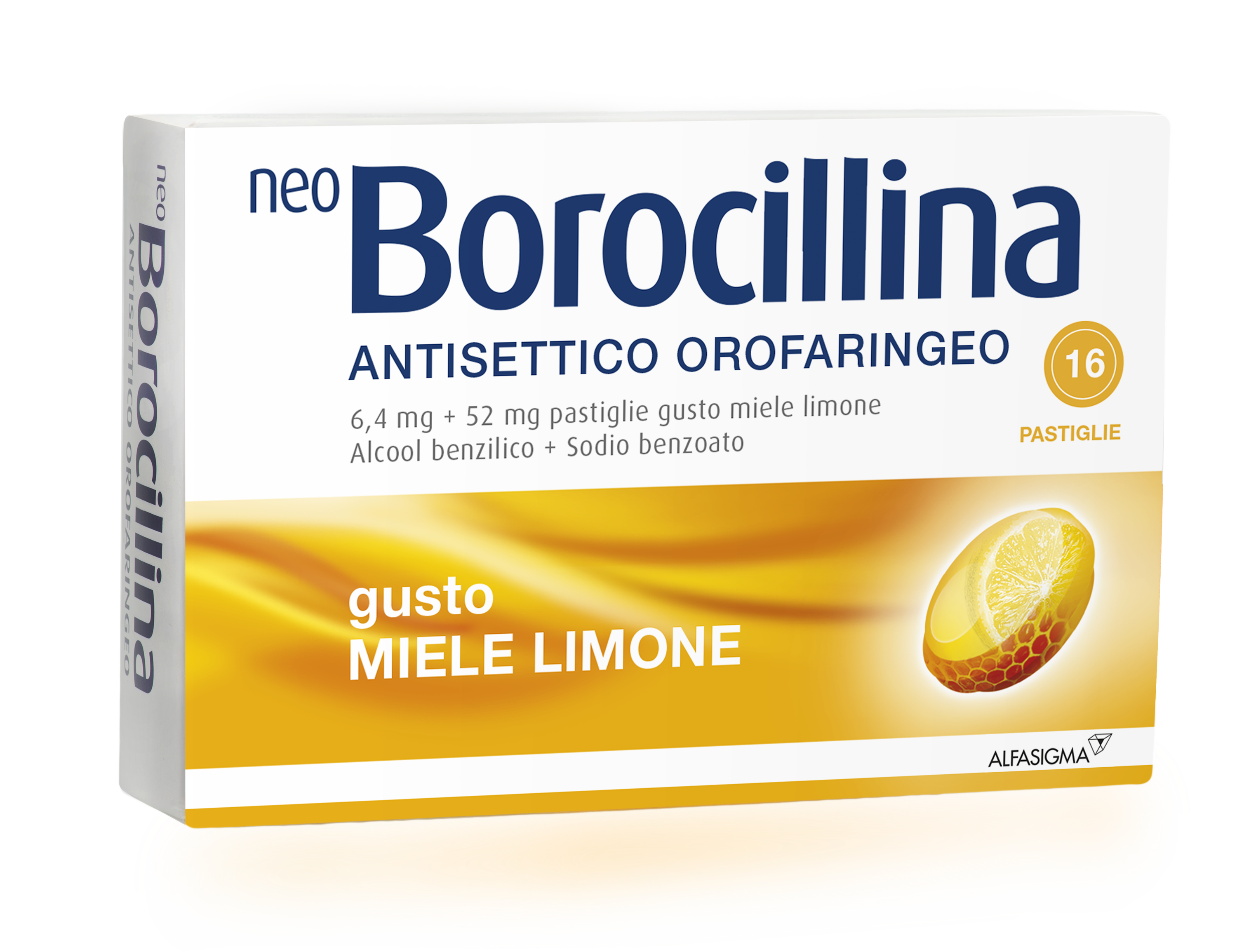 Neoborocillina Antisettico Orofaringeo 16 Pastiglie Limone E Miele — confronto prezzi