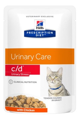 Prescription diet feline c/d stress chicken 85 g