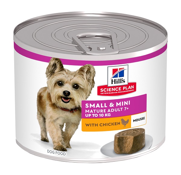 HILL'S CANE SCIENCE SMALL/MINI MATURE ADULT 7+ POLLO 200GR (lattina)