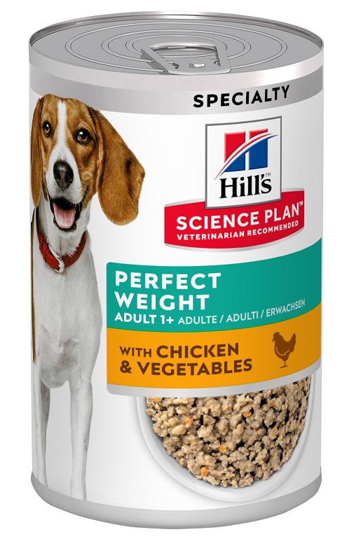 HILL'S CANE SCIENCE PERFECT WEIGHT ADULT POLLO VERDURE 363GR (lattina)