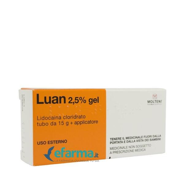 Luan Gel 2,5% Lidocaina Anestetico Topico 15g