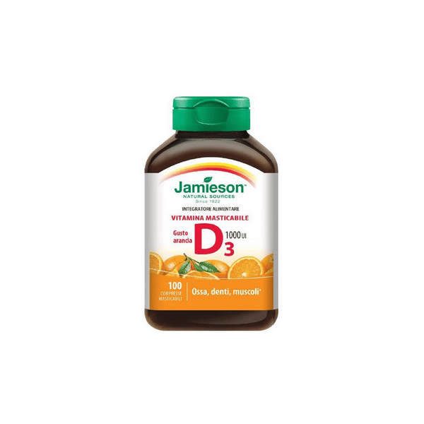 Jamieson Vitamina D Masticabile Arancia 100 Compresse 70 g