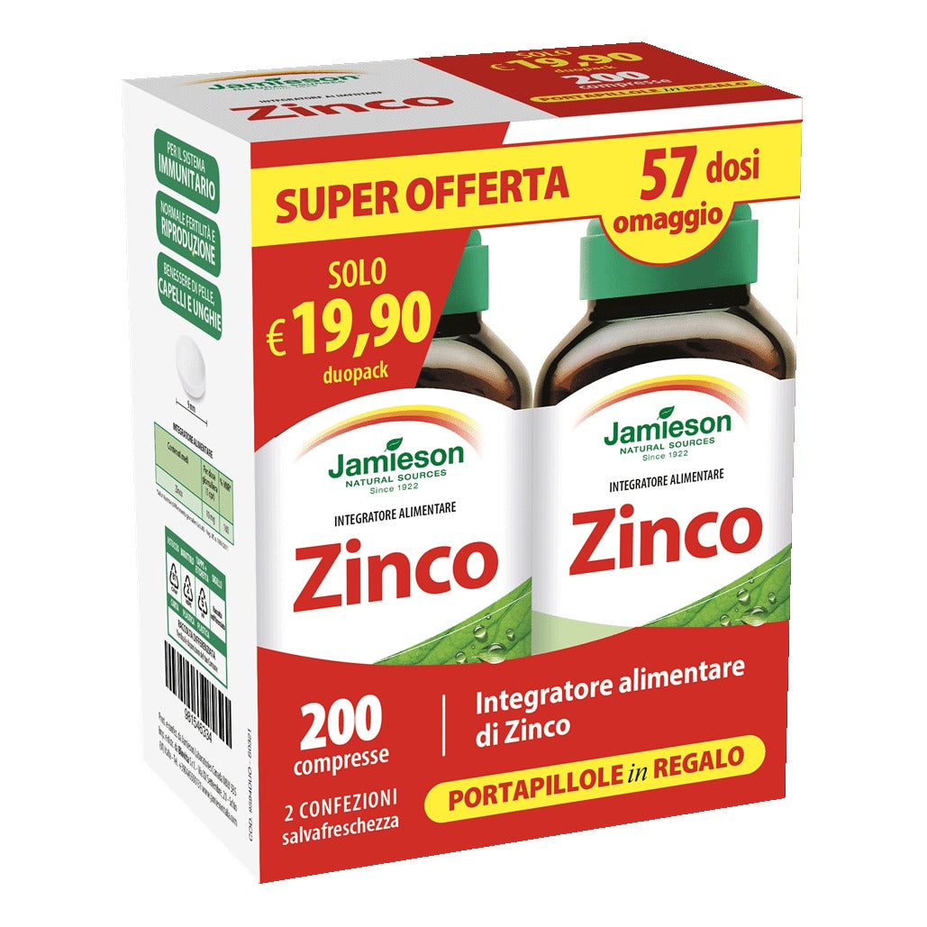 Jamieson Zinco Integratore 100 Compresse