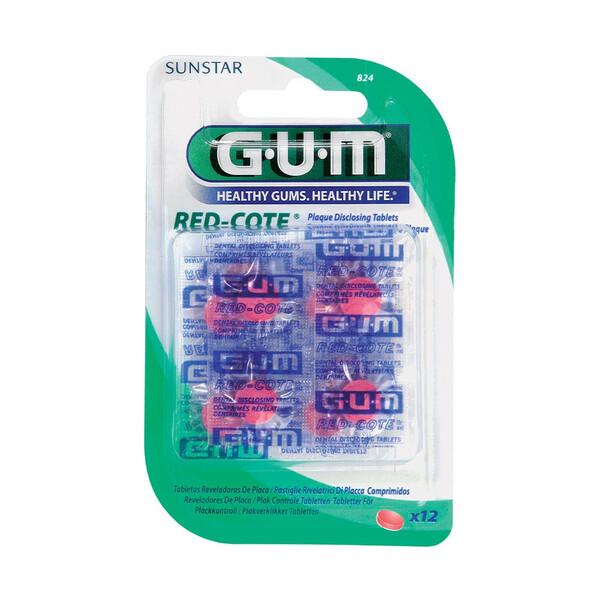 Gum Red-Cote Rivelatore Placca Gusto Ciliegia 12 Pastiglie
