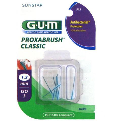 Gum Proxabrush Classic 512 Scovolini Interdentale Cilindrico 8 Pezzi