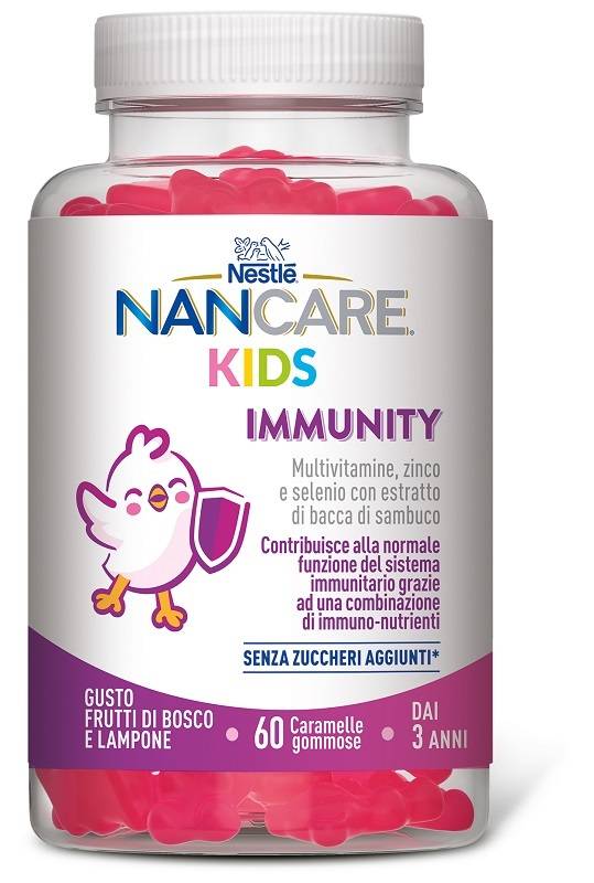 Nancare Kids Immunity Integratore Per Il Sistema Immunitario 60 Caramelle Gommose