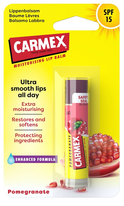 Carmex Balsamo Labbra Melograno SPF15 4,25 g Protezione per le labbra