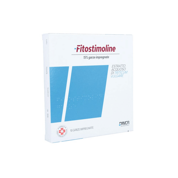 Fitostimoline 15% Garze Impregnate Estratto Acquoso Di Triticum Vulgare 10 Garze