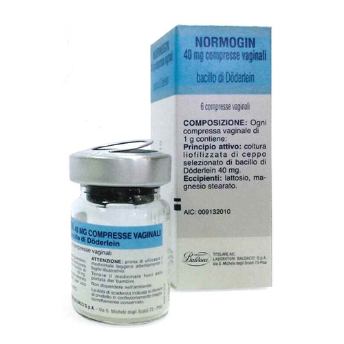 Normogin Antimicrobico E Antisettico 6 Compresse Vaginali