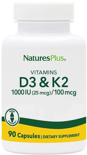 Natures Plus Vitamins D3 & K2 Integratore Sistema Immunitario 90 Compresse — confronto prezzi