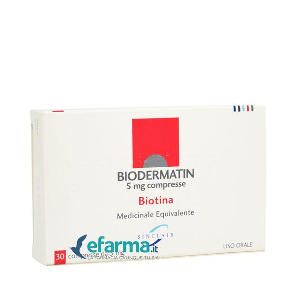 Biodermatin 5 Mg Biotina 30 Compresse — confronto prezzi