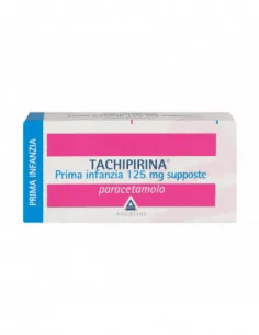 Tachipirina Prima Infanzia 125mg 20 Supposte Paracetamolo per Febbre e Dolore Bambini