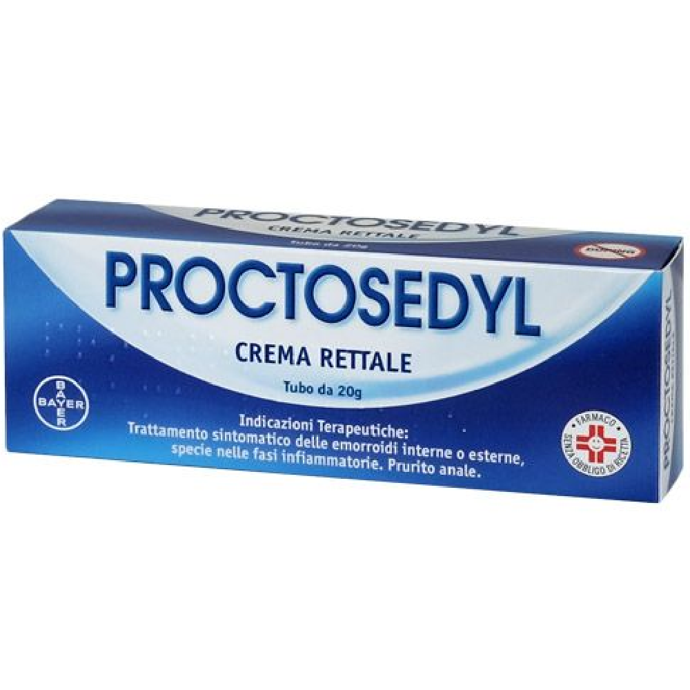 Proctosedyl Crema Rettale Trattamento Emorroidi Con Idrocortisone 20 gr