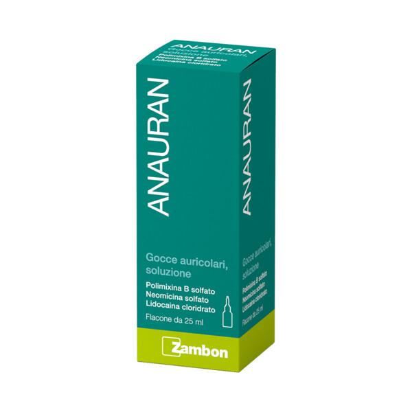 Anauran Gocce Auricolari Polimixina B solfato Otiti Flacone 25 ml