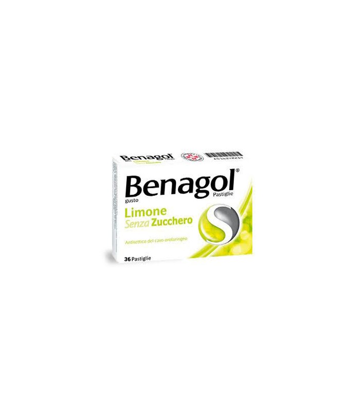 Benagol Antisettico Per Bocca e Gola Limone Senza Zucchero 36 Pastiglie