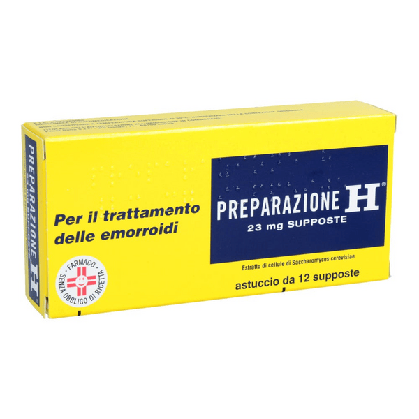 Preparazione H Trattamento Emorroidi e Ragadi Anali 12 Supposte