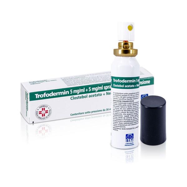 Trofodermin Spray Cutaneo 5% + 5% Cicatrizzante 30 ml — confronto prezzi