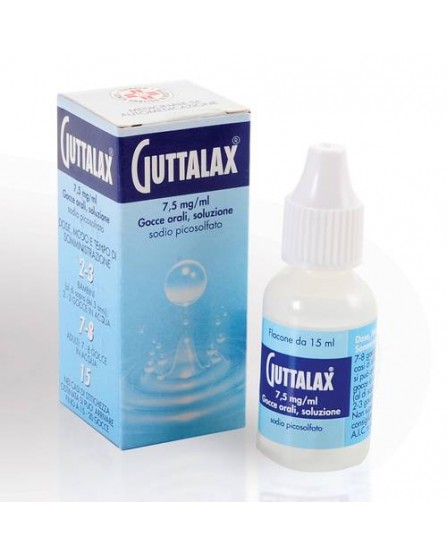 Guttalax 7,5 mg/ ml Sodio Picosolfato Gocce Orali Lassative 15 Ml — confronto prezzi