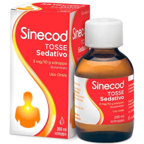 Sinecod Sciroppo per la Tosse Sedativo 200 ml — confronto prezzi