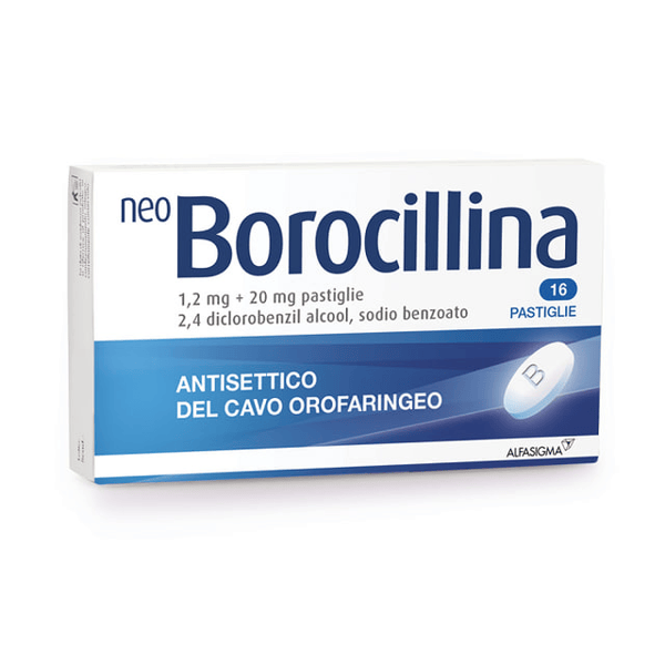 NeoBorocillina Antisettico Gola per Mal di Gola 20 Pastiglie